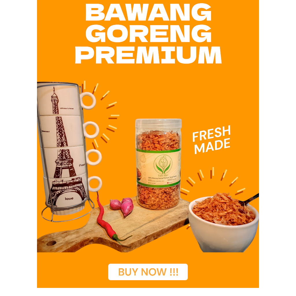 

BAWANG GORENG PREMIUM / BAWANG GORENG BREBES PREMIUM / BAWANG GORENG 330gr