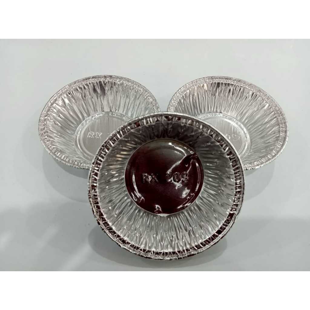 Alumunium foil cup RX 209 tanpa tutup / 100pcs cake muffin egg tart pie roti 60ml