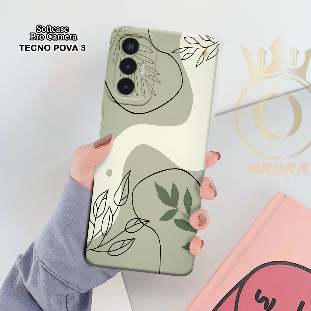 Softcase Tecno Pova 3 - ORORA  - Casing Tecno Pova 3 - Motif case ABSTRAK - Tecno - Softcase Tecno P