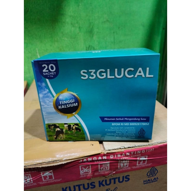 

S3glucal minuman serbuk mengandung susu isi 20sc