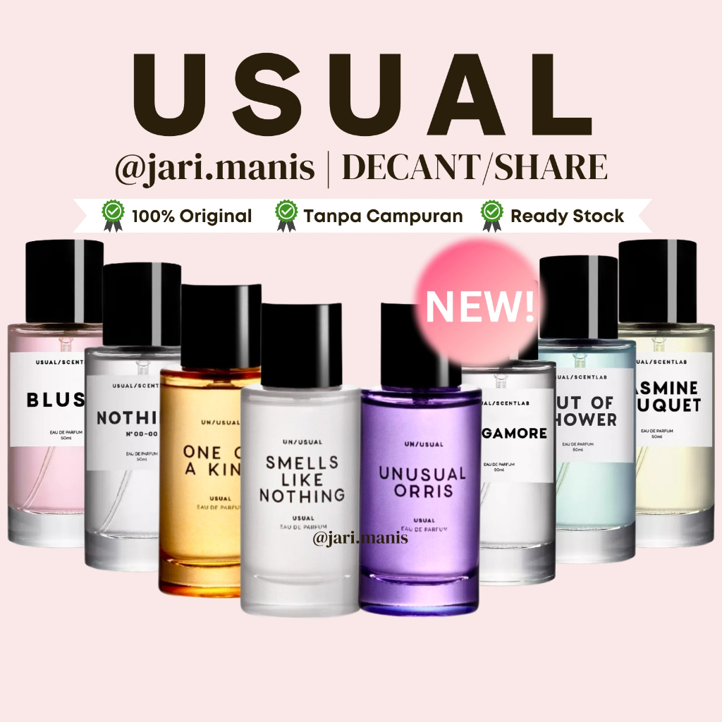 decant share Usual Scentlab unusual smells like nothing bergamore tester