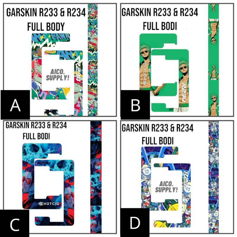 

stiker garskin full body R 234 bisa Hologram dan Custom