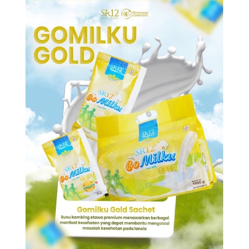 

SUSU GO MILKU SR12 GOLD POUCH | SUSU KAMBING ETAWA | GO MILKU SR12 ORIGINAL