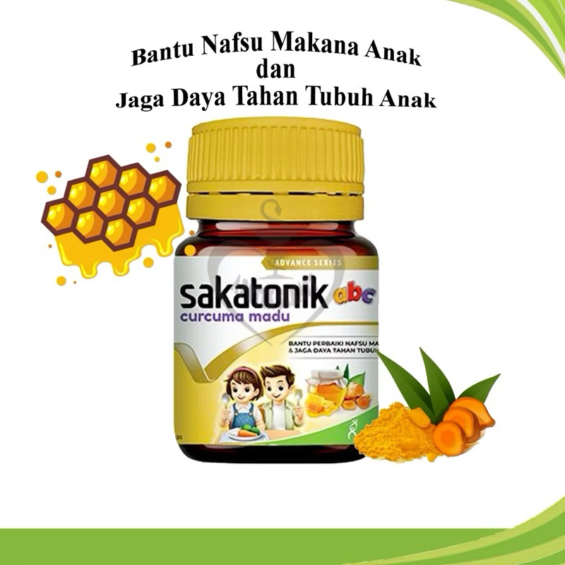 Sakatonik ABC Curcuma Madu Tablet Multivitamin Anak-anak Permen Tutti Frutti