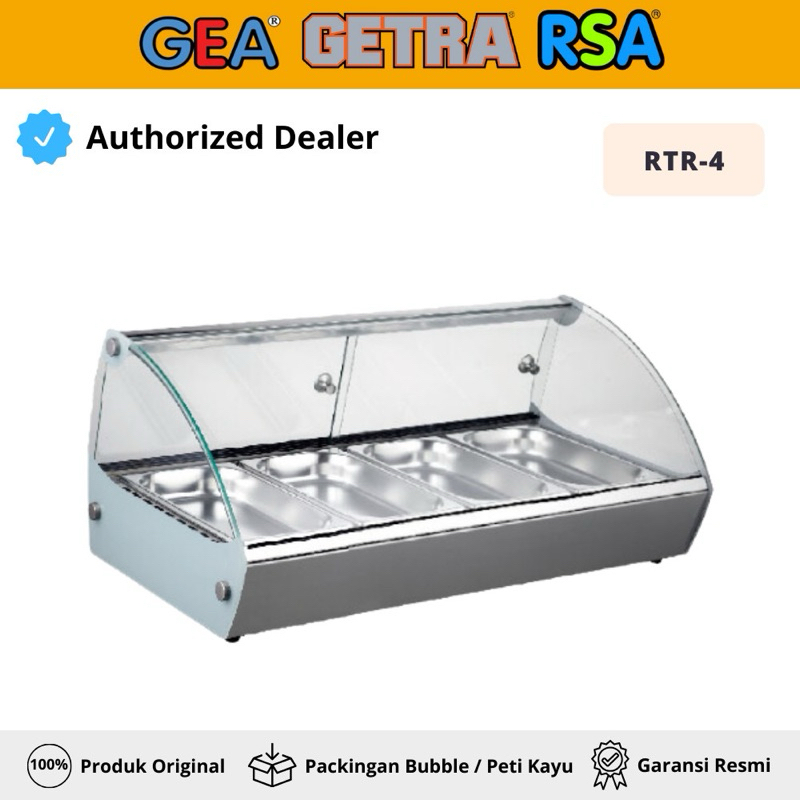 GETRA RTR 4 RTR-4 RTR4 FOOD WARMER ETALASE PENGHANGAT MAKANAN -Second like a new- siap kirim