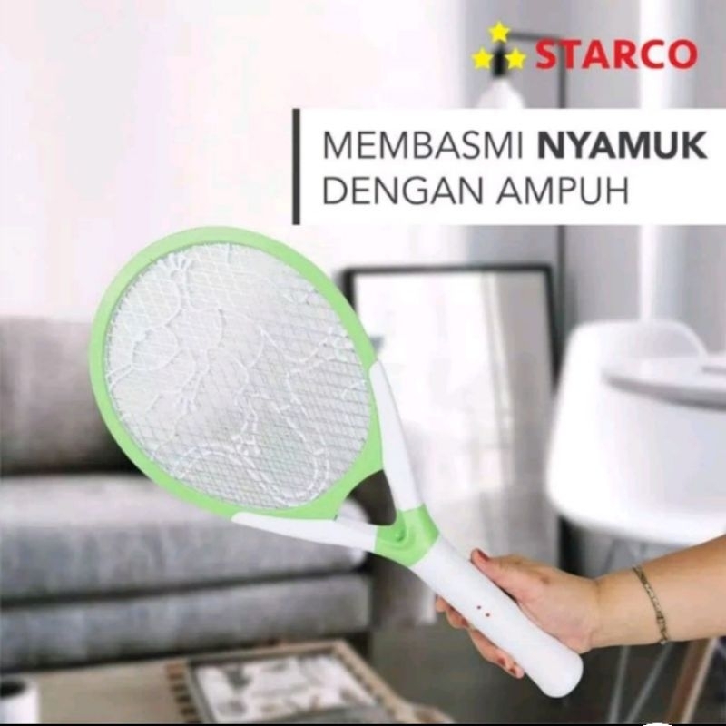 STARCO RAKET NYAMUK + LAMPU LED RN-778