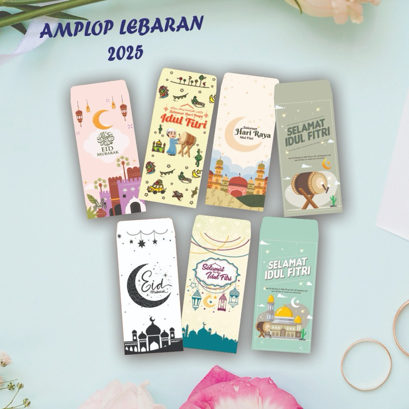 

(10 PCS) AMPLOP LEBARAN 2025/eid mubarak/ramadan kareem/idul fitri/AMPLOP UNIK/AMPLOP LEBARAN ANGPAO murah