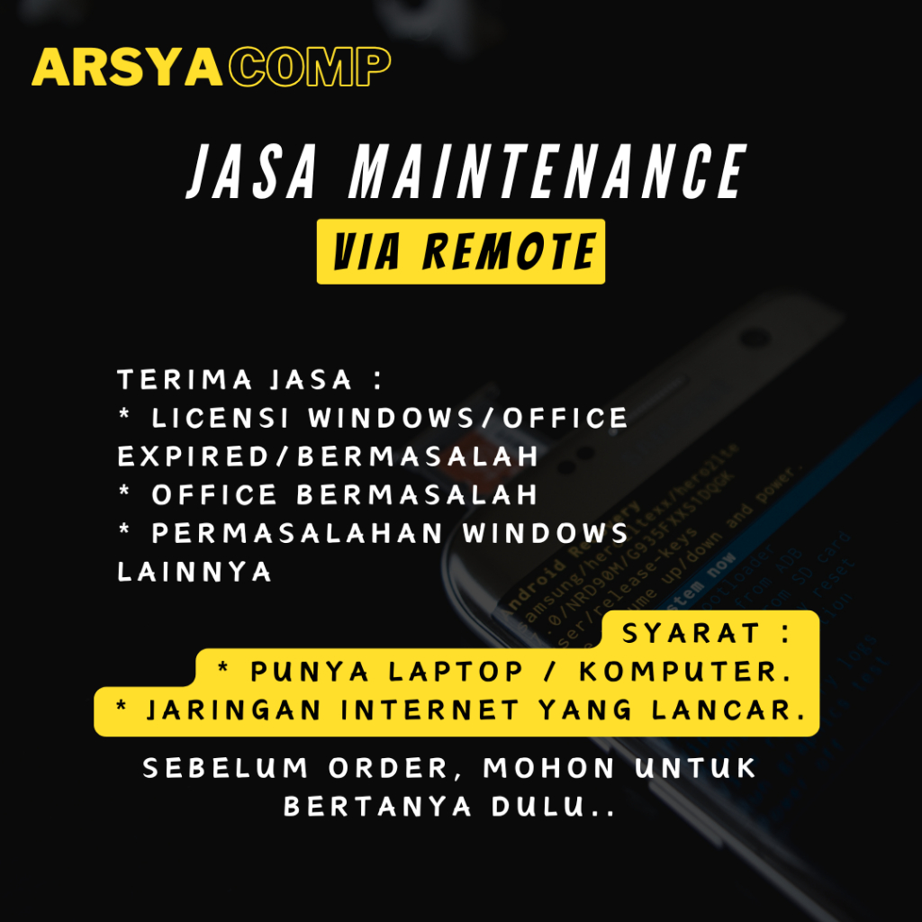 Perbaikan Laptop PC Software Aktivasi dan Aplikasi