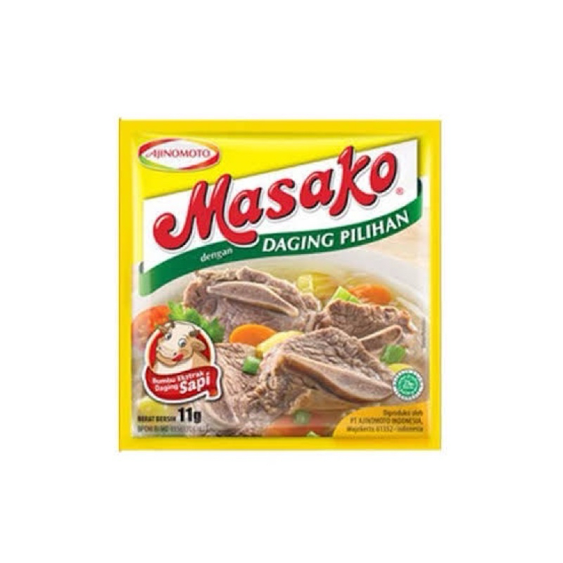

Penyedap rasa Masako Sapi & Ayam sachet 12pcs
