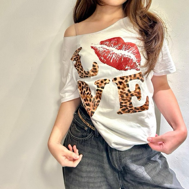 love leopard crop top y2k baby tee retro streer vintage ahs style stockholm