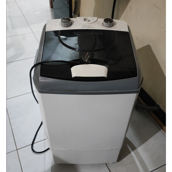 Mesin cuci portable merk Arashi mini 4,5 kg bekas ngekost bisa ngespin untuk quick drying