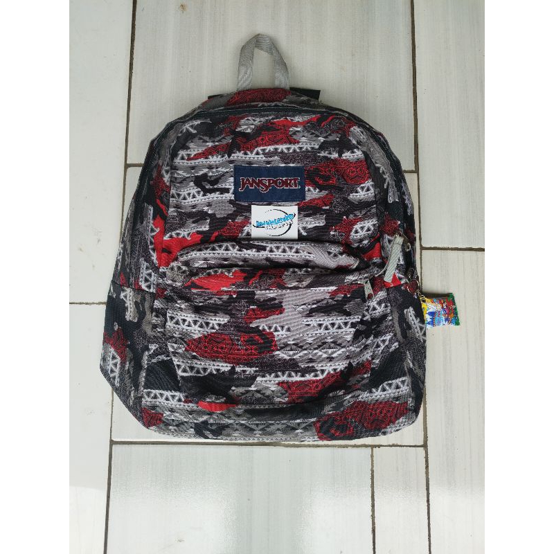 TAS JANSPORT MOTIF ABSTRAK