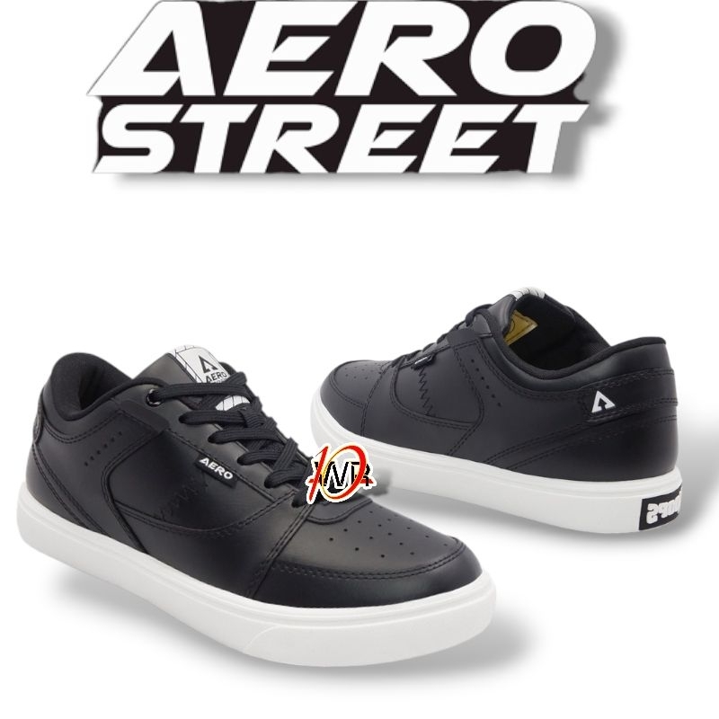 SEPATU AERO STREET HITAM PUTIH HOOPS SIZE 40-44 ORIGINAL