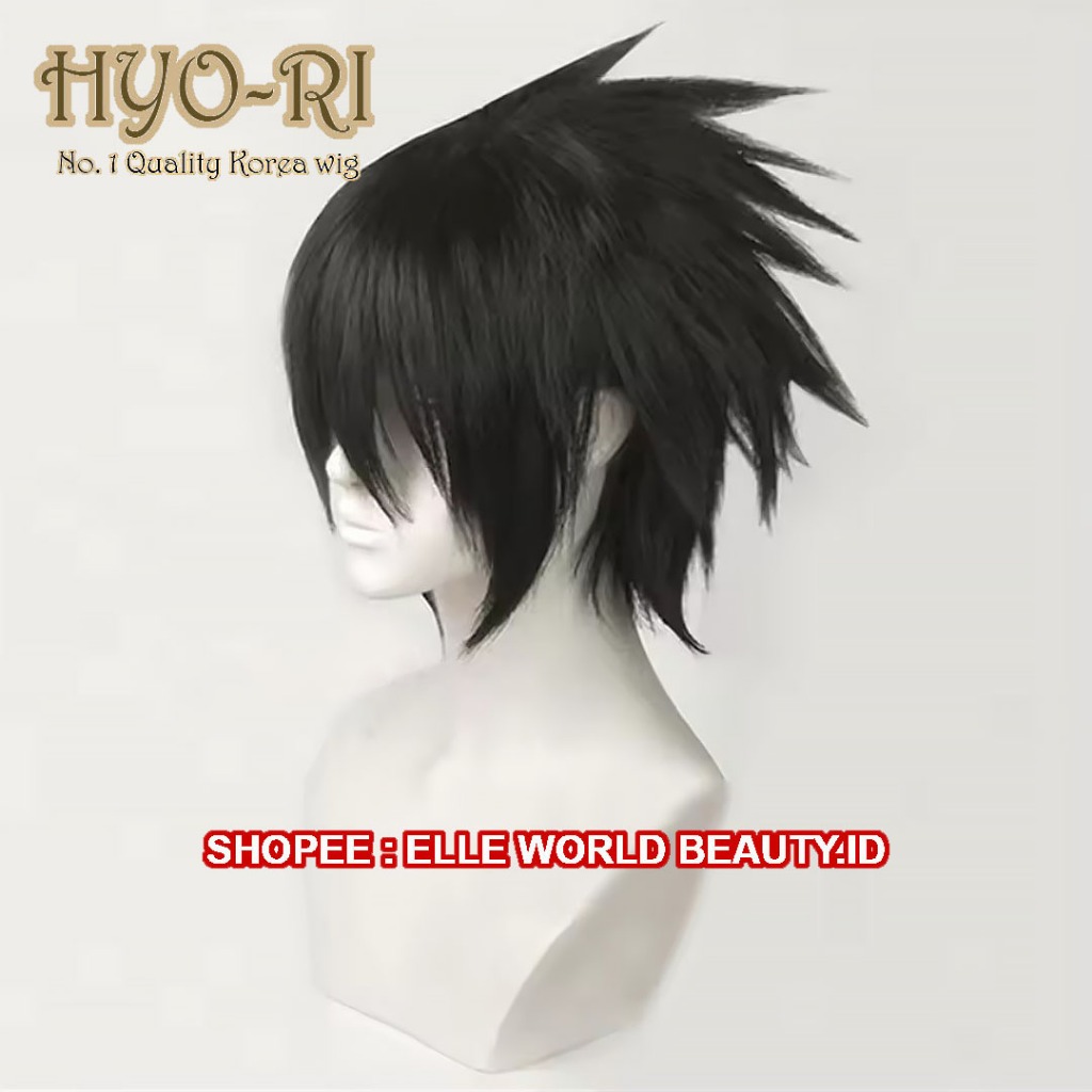 HYO-RI WIG : WIG L DEATH NOTE WIG LAWLIET WIG COSPLAY ANIME DEATH NOTE WIG COWO COWOK PRIA PENDEK LU