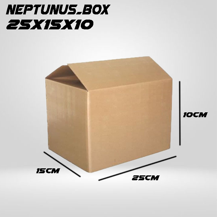 

Kardus Packing Ukuran 25x15x10 Polos Box Cogurated tebal kuat