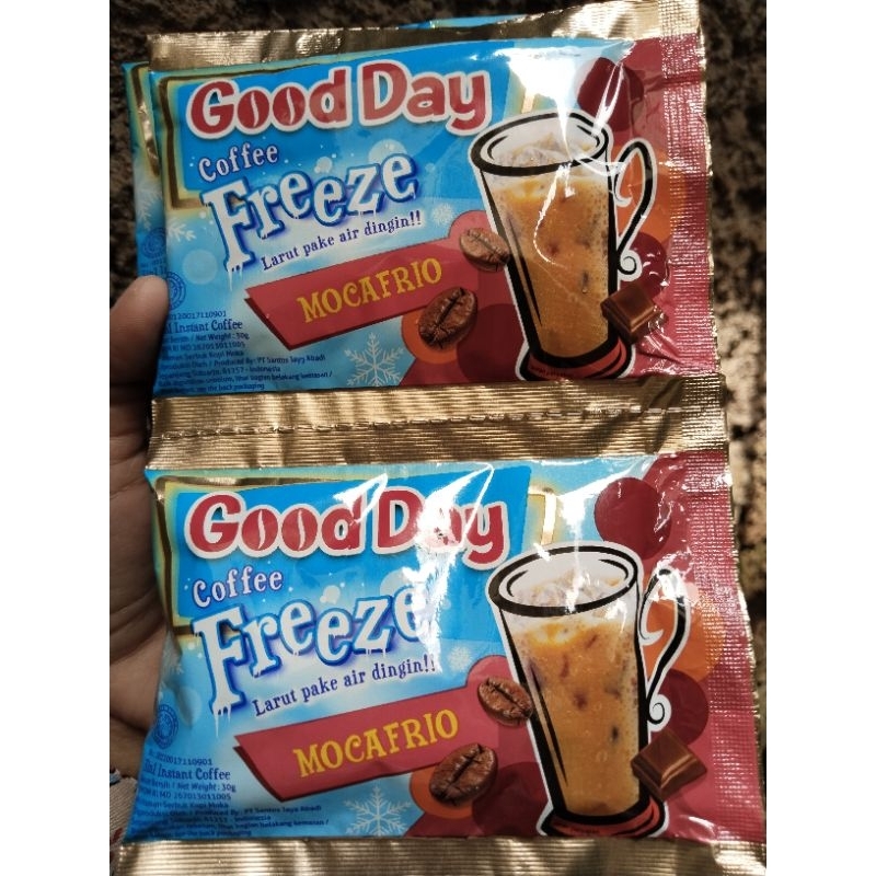 

Good Day Freeze Mocafrio 1 Renceng isi 10 Sachet