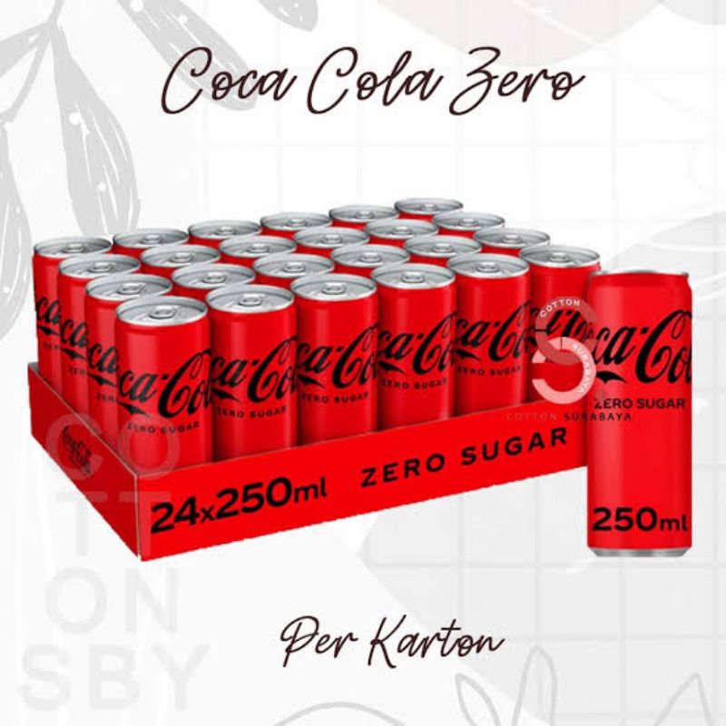 

Coca-Cola Zero Sugar Minuman Soda Kaleng Karton 24 x 250ml