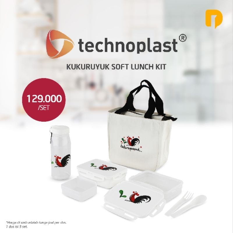 Technoplast Kukuruyuk Soft Lunch Kit Set