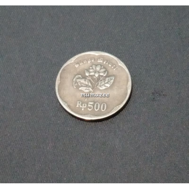KOIN EMAS KOIN 500 BUNGA MELATI KOIN KUNO KOIN INDONESIA ASELI