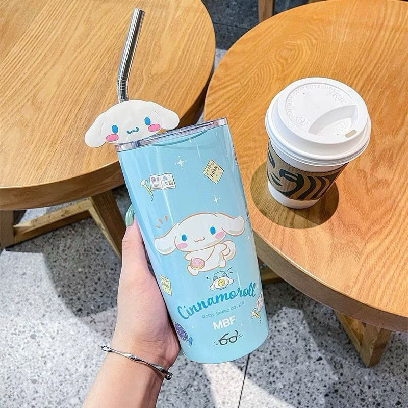 Tumbler Es / Kopi motif Sanrio lucu