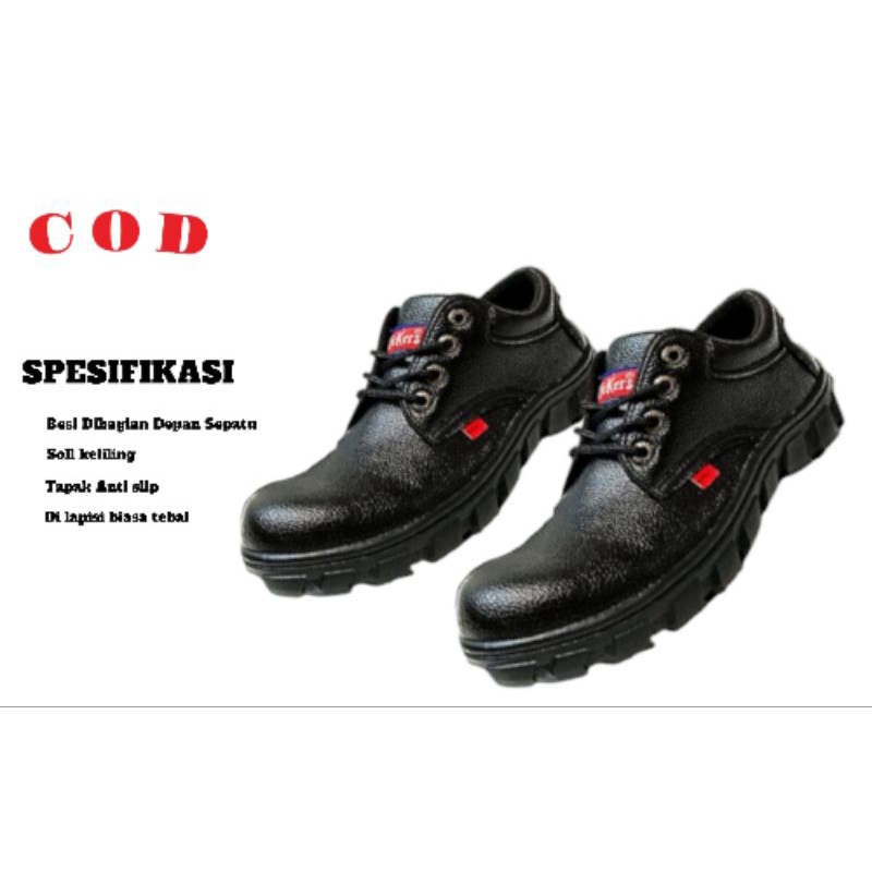 Sepatu kerja safety proyek lapangan spbu kitchen