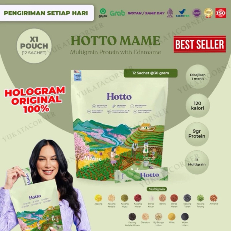 

Hotto Mame Protein Multigrain with EDAMAME - 100% Original Kemasan Berhologram