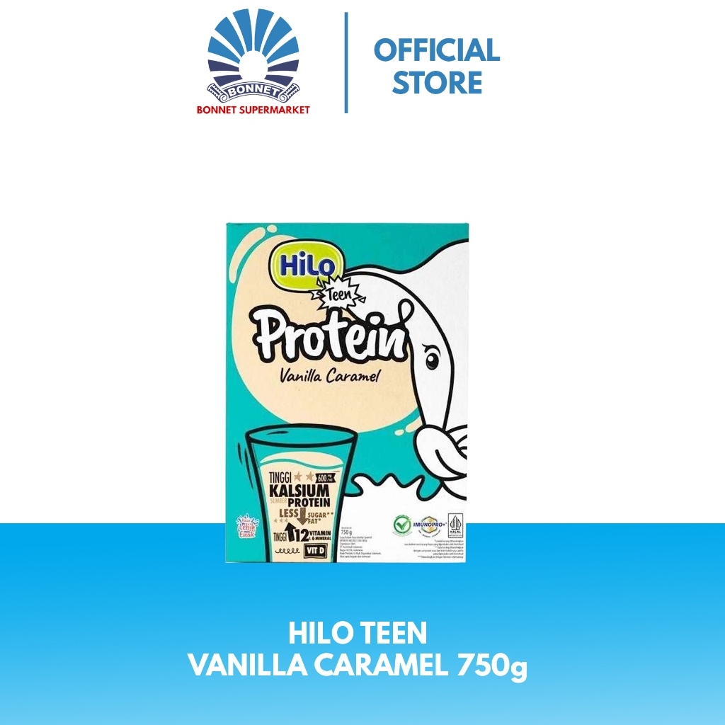 

Hilo Teen Vanilla Caramel 750g - Susu Tinggi Kalsium Lebih Rendah Lemak