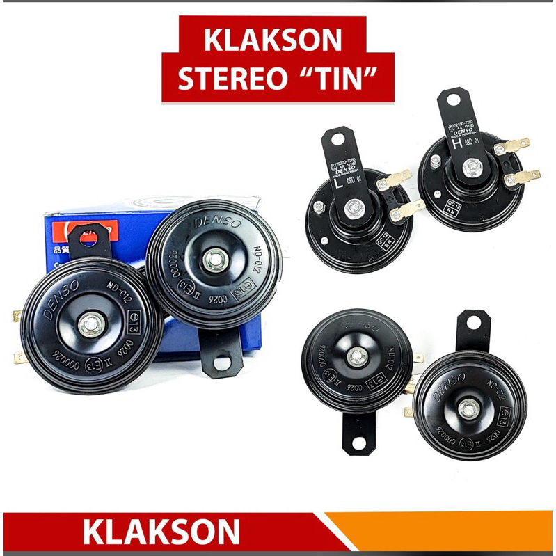 Klakson Avanza Ori Original ,Denso Compact Horn Set 12v mobil motor high and low