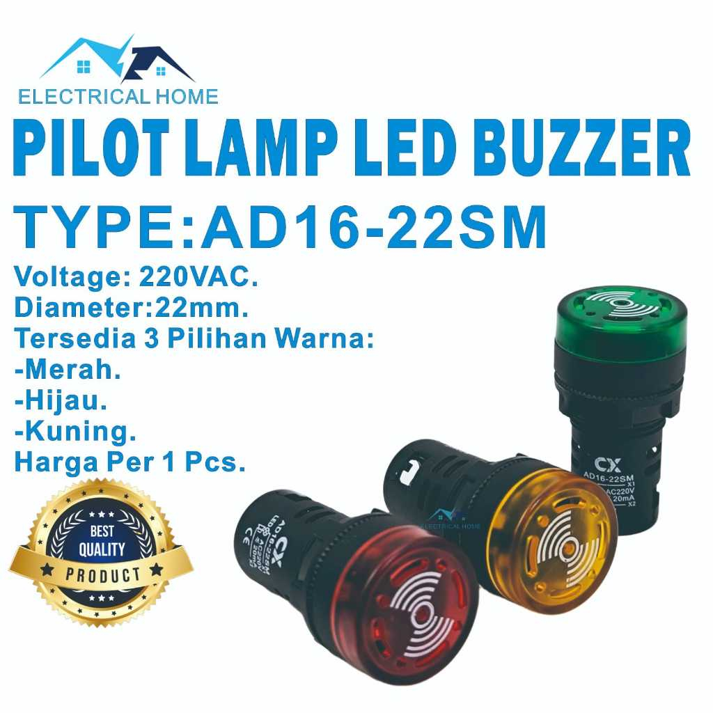 Pilot Lamp LED with BUZZER 22mm