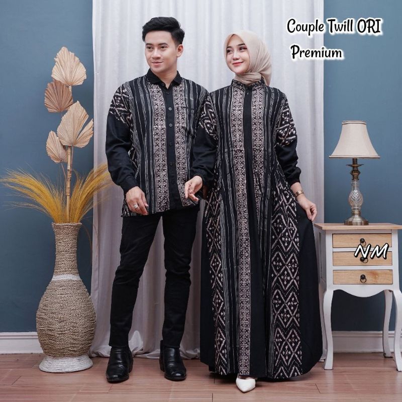 Gamis twill premium ori ukuran S, M, L, XL, XXL, XXXL