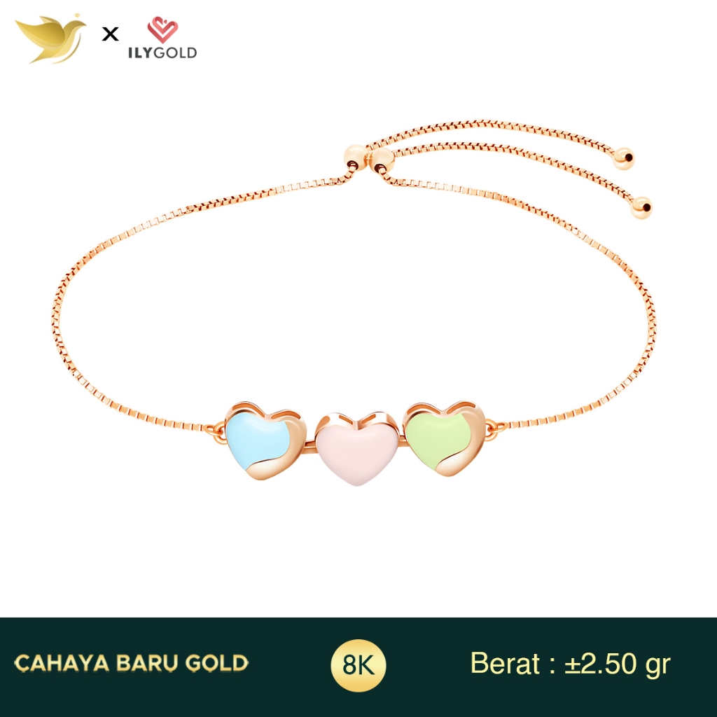 Ily Gold Gelang Emas Sugar Rush Gold 9K Cahaya Baru Gold