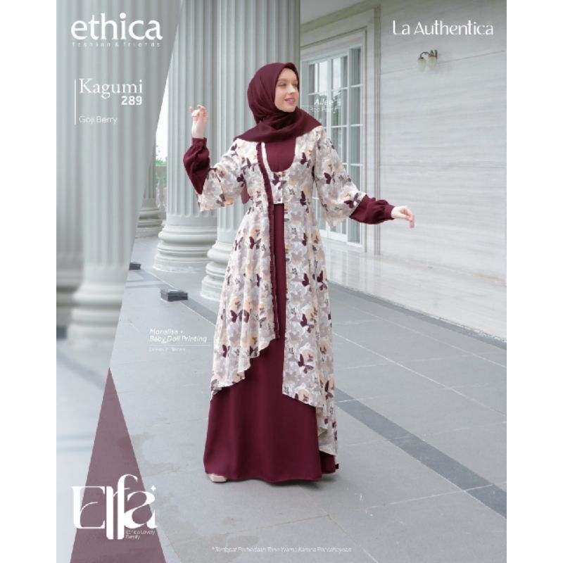 Gamis Ethica Kagumi 289 Goji Berry/Ethica Gamis Sarimbit Goji Berry/Ethica Elfa/Kagumi Goji Berry
