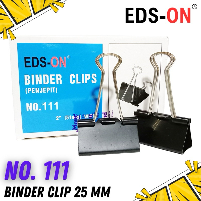 

BINDER KLIP / PENJEPIT KERTAS BESAR ISI 12 EDS-ON