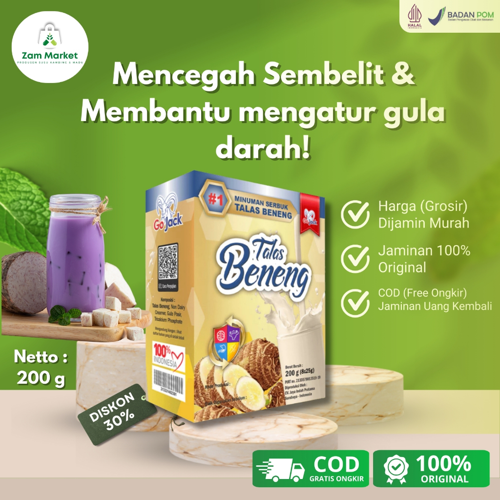 

Minuman Serbuk Talas Beneng Go Jack 200g PROMO BELI 2 GRATIS 1 - ZAM MARKET Produsen Tangan Pertama