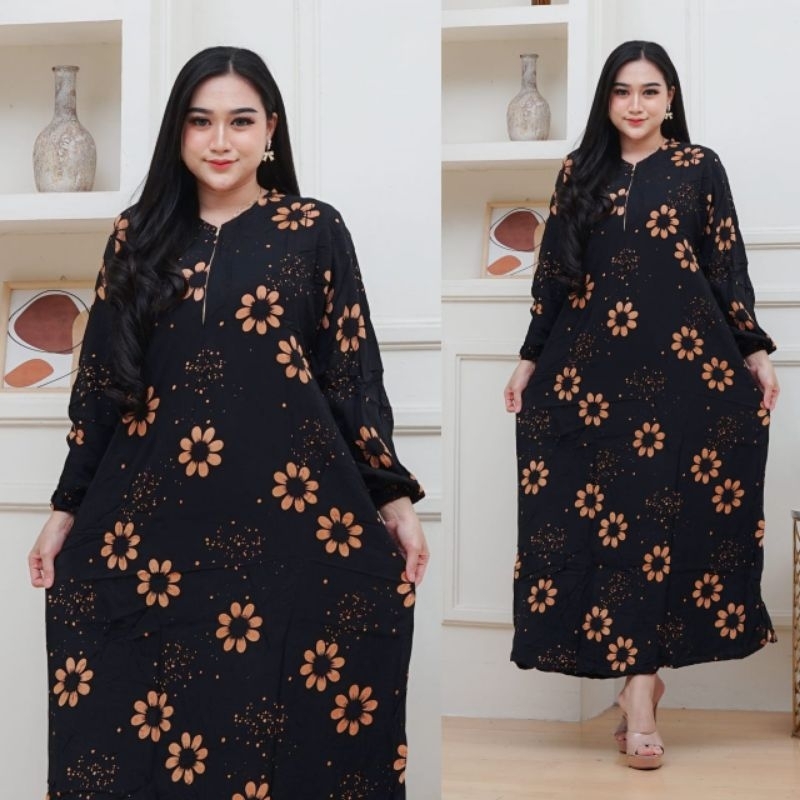 Daster dress maura/daster rayon panjang/longdress busui