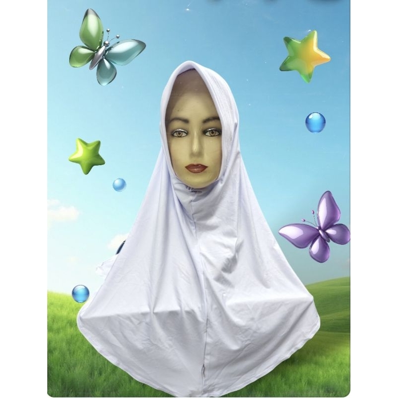 BERGO SEKOLAH INSTAN OVAL DASYA/KERUDUNG DASYA SCARF