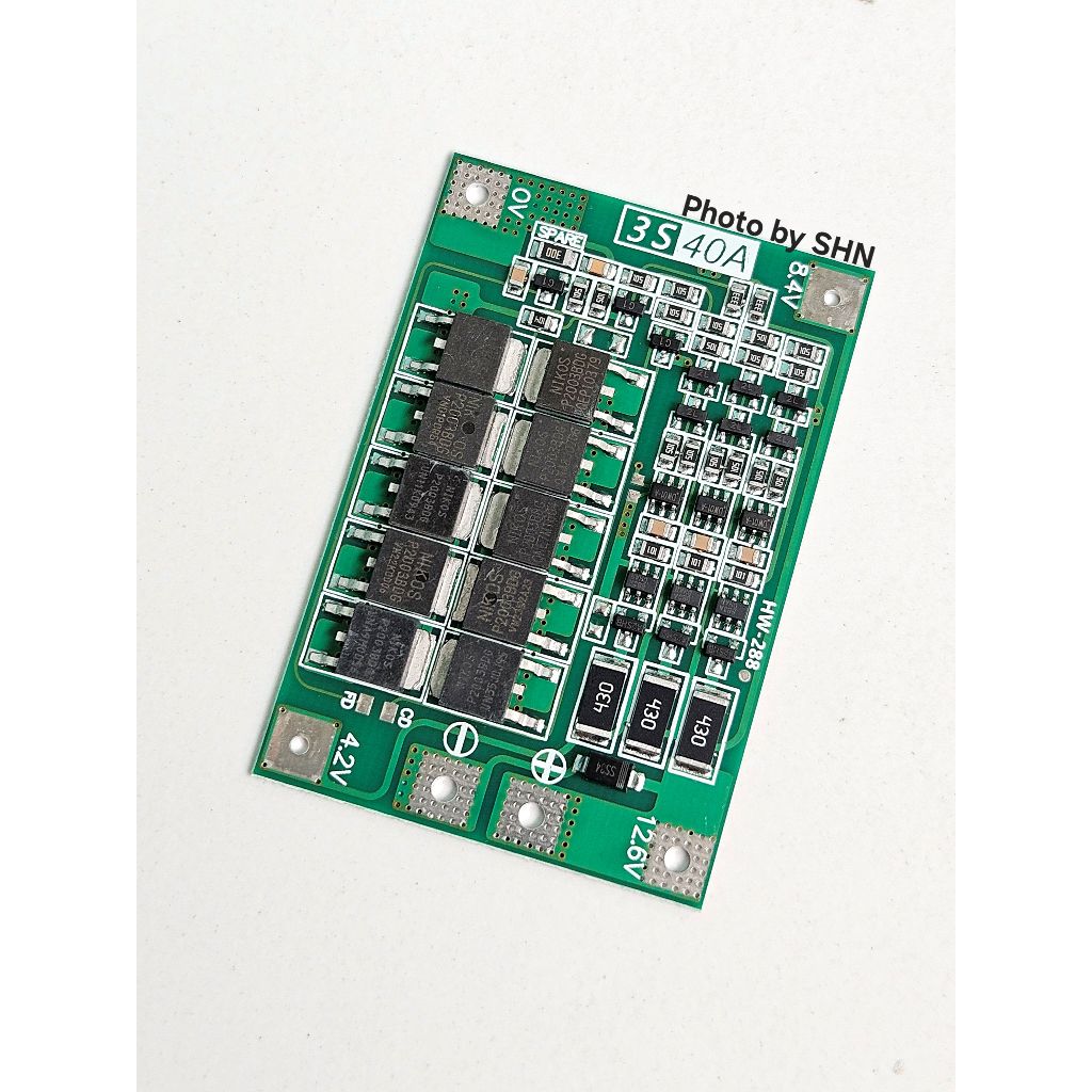 BMS 3S 12V 40A Papan PCB Pelindung Plus Balance Baterai Lithium 18650