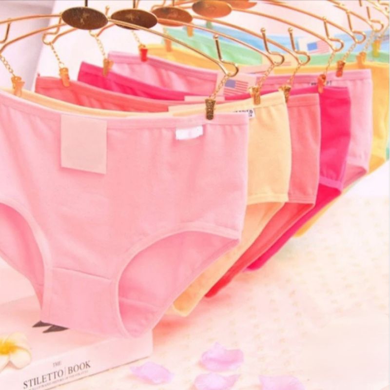 Grisina - Celana Dalam Wanita Polos Motif Simpel / Undies Wanita Motif Polos Katun