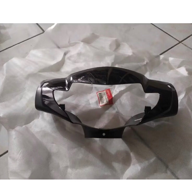 batok totok depan cover lampu supra x 125 old tromol warna hitam original baru AHM