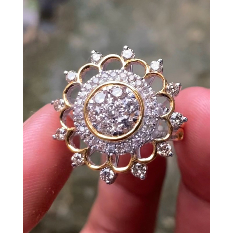 cincin berlian asli perak