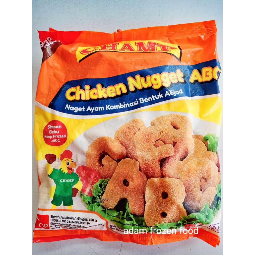 

CHAMP NUGGET AYAM ABC 450 GRAM KEMASAN BARU