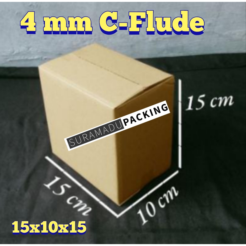 

Kardus box karton packing 15x10x15 cm Packing Polos dan Tebal 4mm C FLUDE
