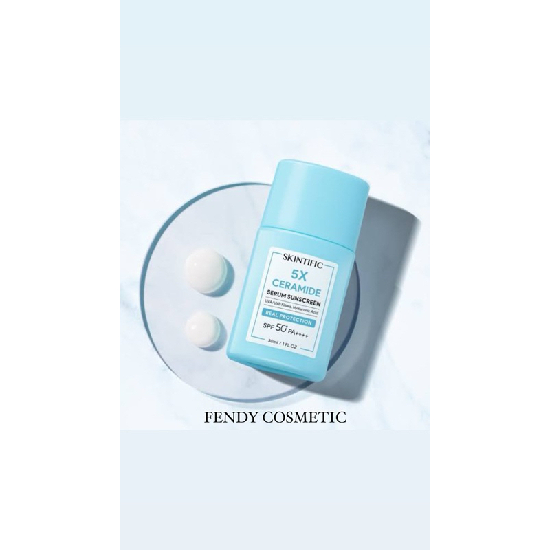 SKINTIFIC 5X Ceramide Serum Sunscreen 80ml SPF50 PA++++ Wajah Skincare  sunscreen wajah Sunblock sun
