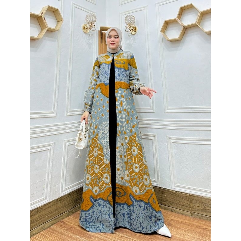 Gamis batik sabiyan premium/gamis batik size jumbo/gamis batik premium/gamis batik kekinian