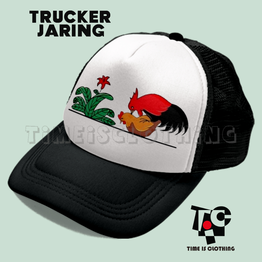 Topi Ayam Kawin JARING trucker