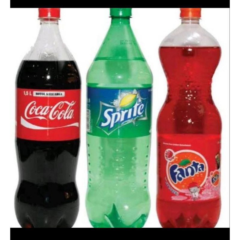 

Jual minuman soda coca cola fanta sprite botol 1.5 liter