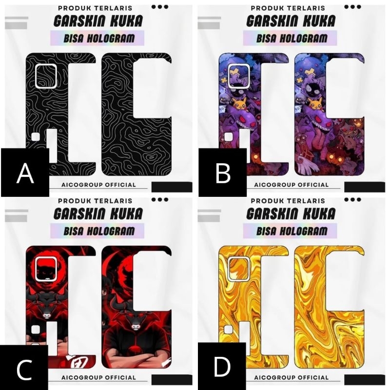 

Garskin Inner Hologram & Non Hologram Khuka