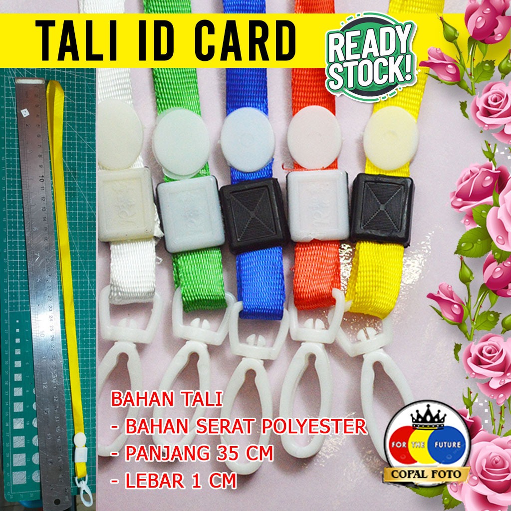 

1 Set tali dan case id card 6 warna panjang tali 35 cm DImensi case #6x9 cm