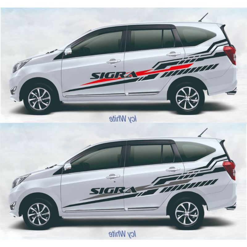 Sticker mobil Sigra sticker stripping list terlaris mobil Sigra stiker mobil Sigra terbaru