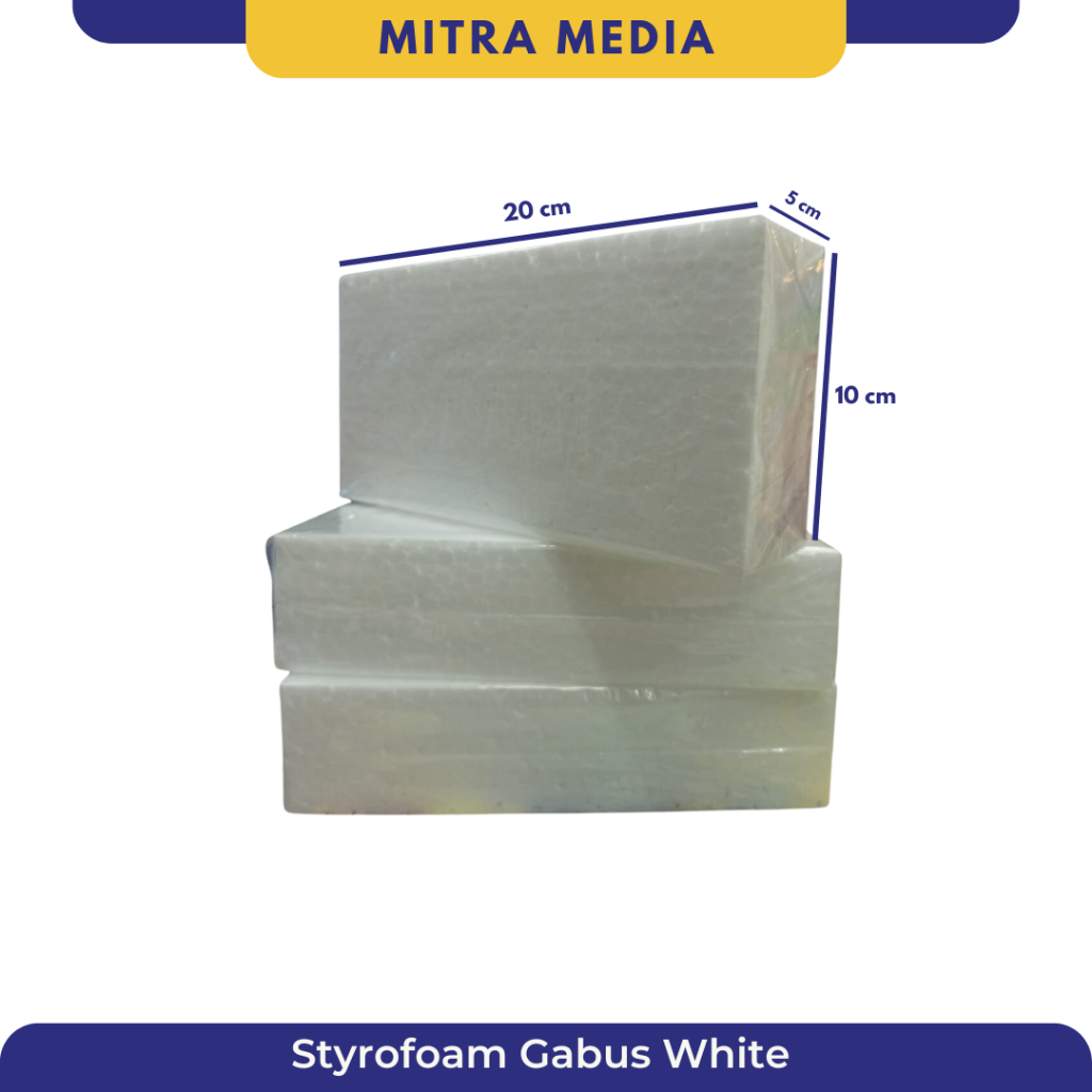 Busa Styrofoam Gabus Putih untuk Bunga Buket Artificial (PCS)